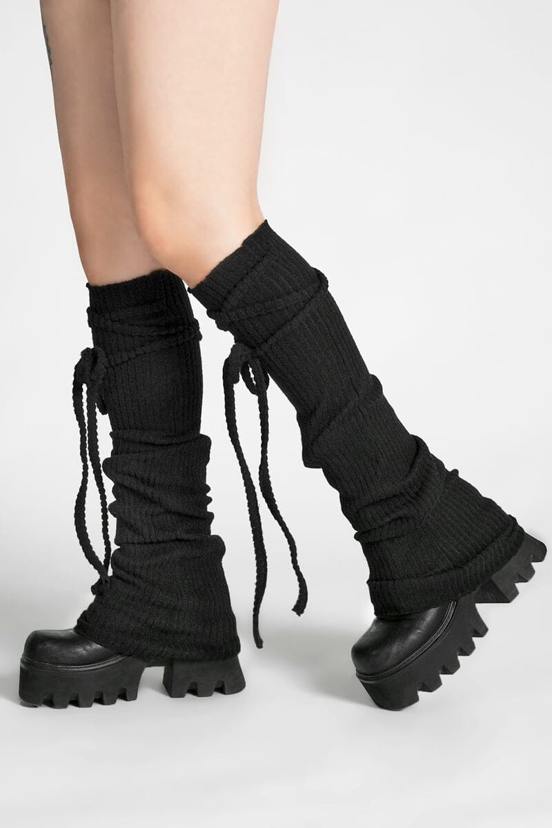 Morrigan Tie Up Leg Warmers Leg Warmers NOCTEX